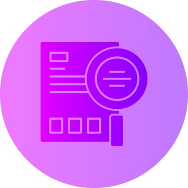 Veri analizi. Web simgesi basit illüstrasyon