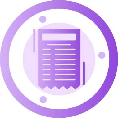 Belge. Web simgesi basit illüstrasyon