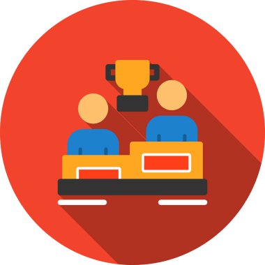 iş takım çalışması düz simge rozet tarzı