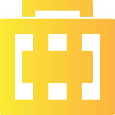 Çanta simgesinin vektör illüstrasyonu