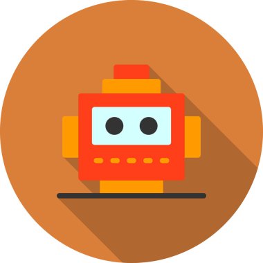 robot ikon vektör illüstrasyonu