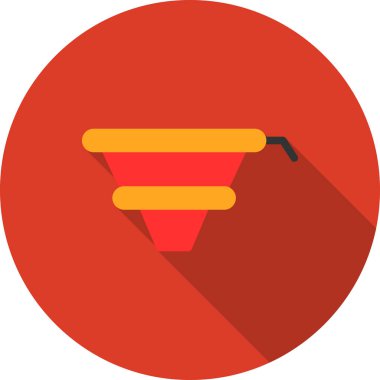 Düz biçimli huni simgesi pazarlama