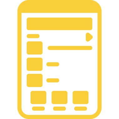 Kağıt belgenin vektör simgesi, düz simge