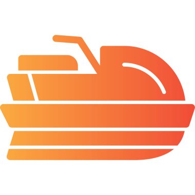 vector illustration of modern boat icon