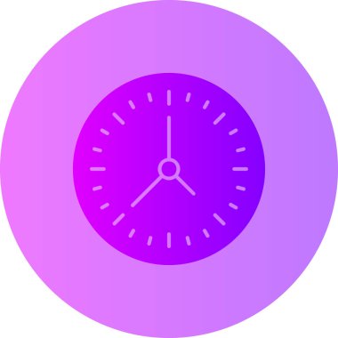 Saatin vektör illüstrasyonu modern simge