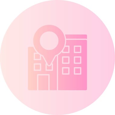 konum simgesi, vektör çizimi