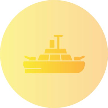 Gemi simgesinin vektör illüstrasyonu