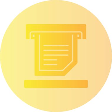 Belge. Web simgesi basit illüstrasyon