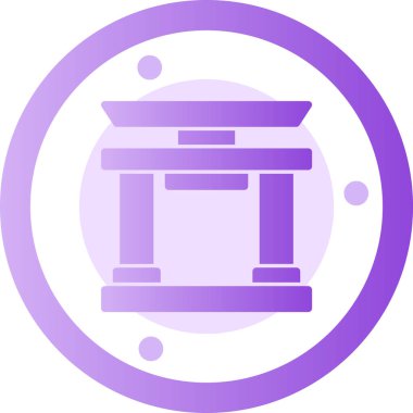 Sütun. Web simgesi basit illüstrasyon