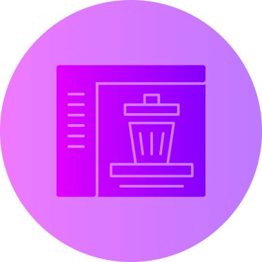 Geri dönüşüm simgesinin vektör çizimi