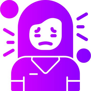 Maskeli bir kadının vektör çizimi