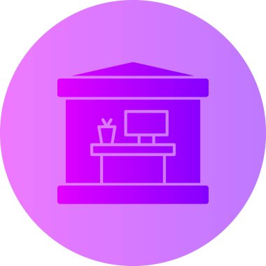 Eve. Web simgesi basit illüstrasyon