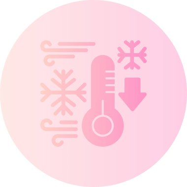 Soğuk kar tanesi ikonu. vektör illüstrasyonu