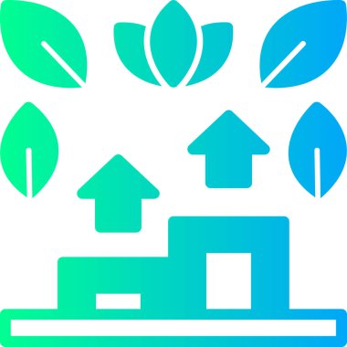 Bir ağaç simgesinin vektör illüstrasyonu