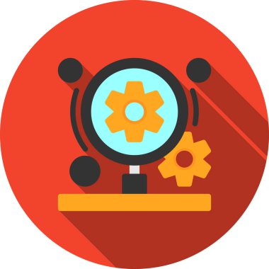 işletme vites yönetimi simgesi düz stil