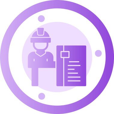 Mühendis simgesi vektör çizimi