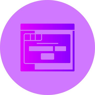 seo modern simgesinin vektör illüstrasyonu