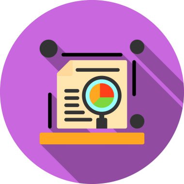 düz biçimli analiz veri simgesi