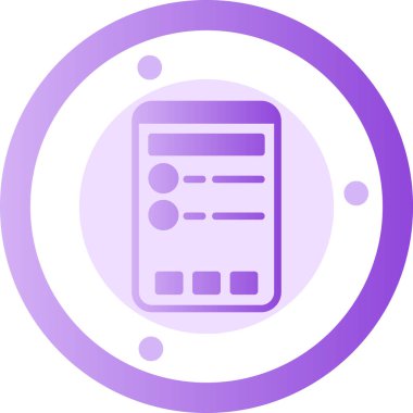 Belge. Web simgesi basit illüstrasyon