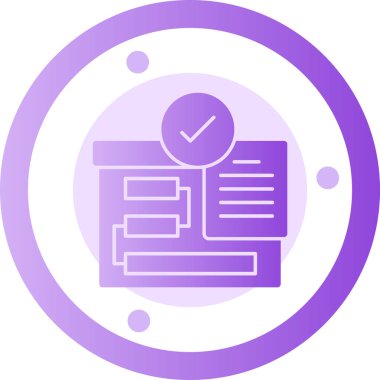 Kontrol listesi simgesi, basit tasarım