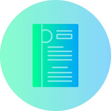 Belge simgesinin vektör illüstrasyonu