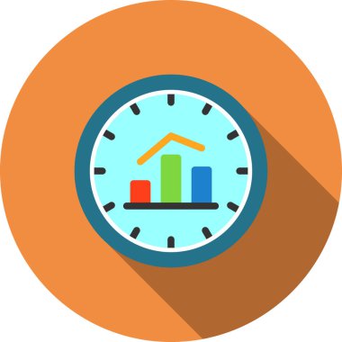 saat düz vektör simgesi