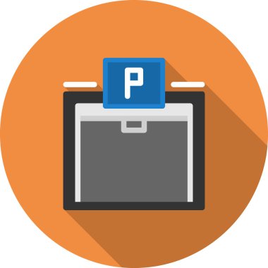 Park Vektörü Kabartma Simgesi Tasarımı