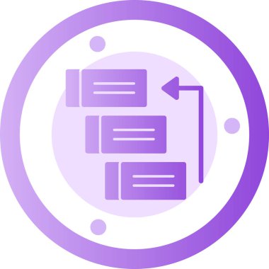 Veri. Web simgesi basit illüstrasyon