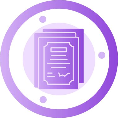 belge simgesi vektör illüstrasyonu