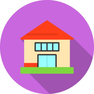 Emlak renkli vektör simgesi