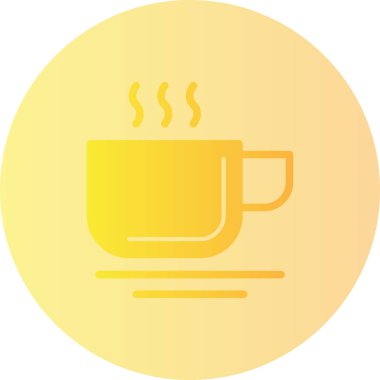 Sıcak fincan. Basit tasarım