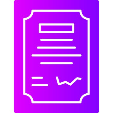 Vektör belgesi Simge illüstrasyonu