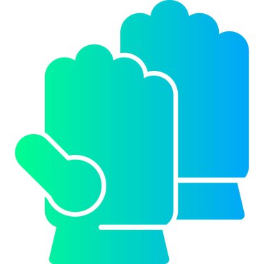 Eldiven. Web simgesi basit illüstrasyon