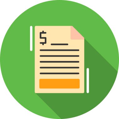 Belge Düz Gölgesi, Vektör İllüstrasyonu