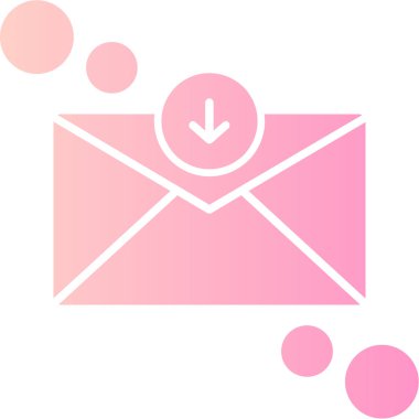 Bir posta simgesinin vektör illüstrasyonu