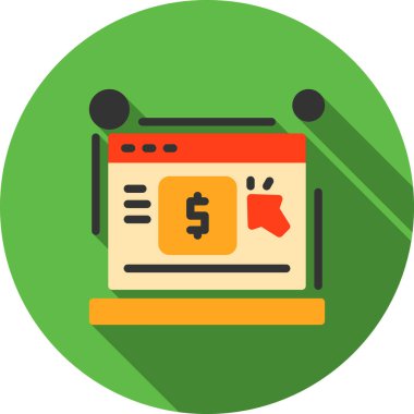 Dizüstü bilgisayar simgesi vektör çizimi