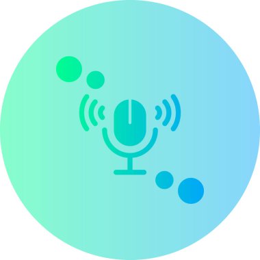 Bir radyo simgesinin vektör illüstrasyonu