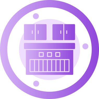 Gaz sobası. basit tasarım vektörü