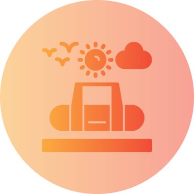 Basit modern simge, vektör illüstrasyonu