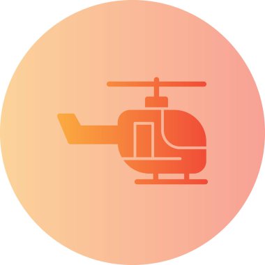 Helikopter simge vektör çizim