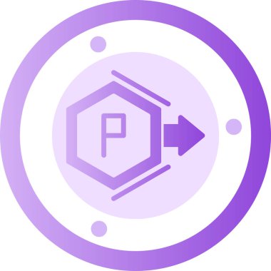 Park ediyor. Web simgesi basit illüstrasyon