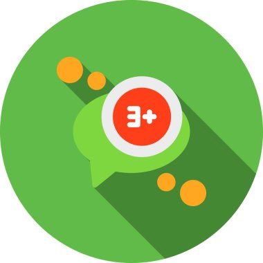 Sohbet simgesi vektör illüstrasyonu