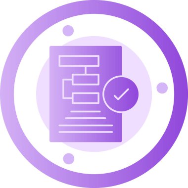 belge simgesi, vektör çizimi