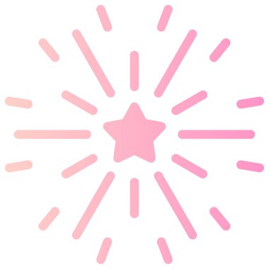 havai fişek simgesi, basit vektör çizim