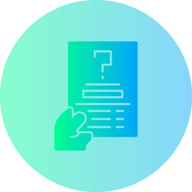 belge simgesi, vektör çizimi