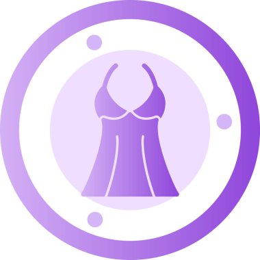 Güzel elbise. Basit resimleme