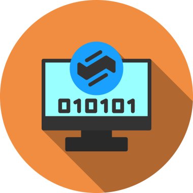 İkili kod. Web simgesi