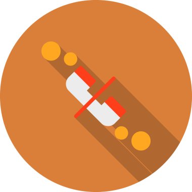 Cadılar Bayramı sopası, illüstrasyon, vektör, beyaz arka plan.