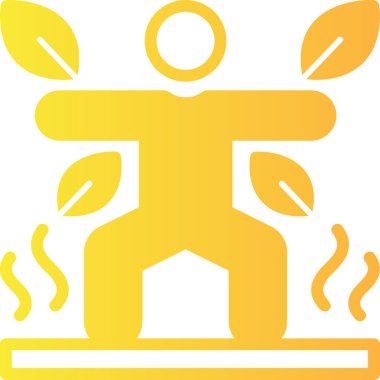 yoga poz web vektör illüstrasyonu