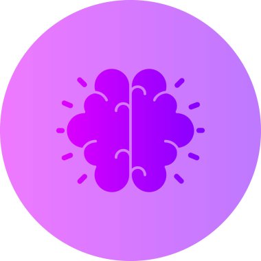 beyin ikonu vektör illüstrasyonu